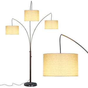 84-in Oil Brushed Bronze Multi-head Floor Lamp