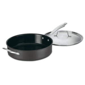 2-Piece GreenGourmet 12.75-in Aluminum Cooking Pan with Lid(s) Included