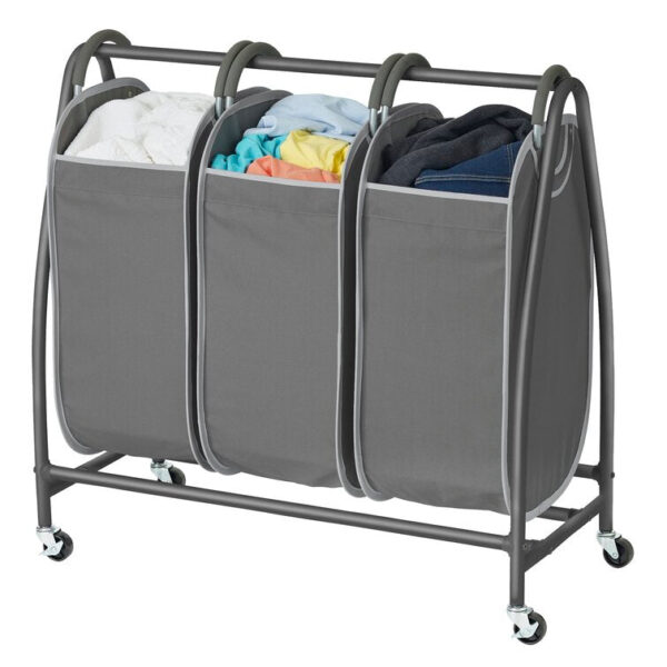 Easy Access Triple Laundry Sorter - Image 6