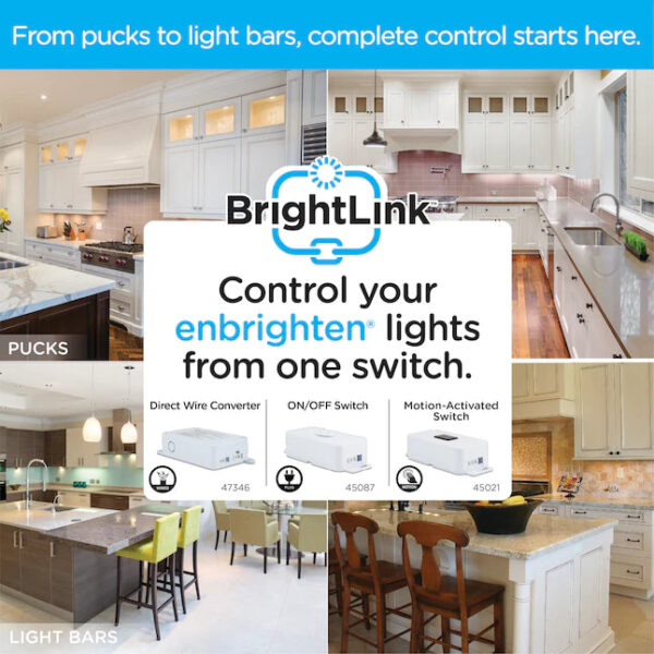 Enbrighten BrightLink 24-in Plug-in Under Cabinet Light Bar Light - Image 12
