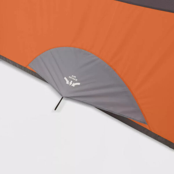 Core Equipment 6 Person Straight Wall Tent   Orange - Image 14