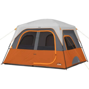 Core Equipment 6 Person Straight Wall Tent   Orange
