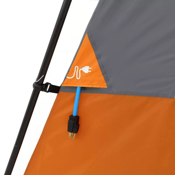 Core Equipment 6 Person Straight Wall Tent   Orange - Image 15