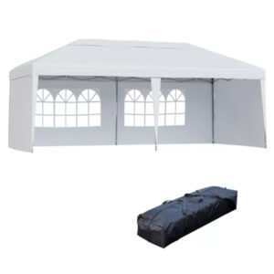 10  x 20  Heavy Duty Pop Up Canopy Party Tent, White
