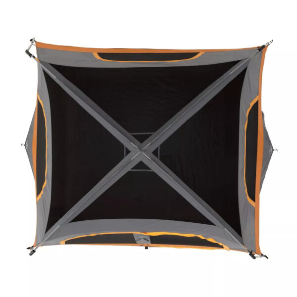 Core Equipment 6 Person Straight Wall Tent   Orange - Image 18