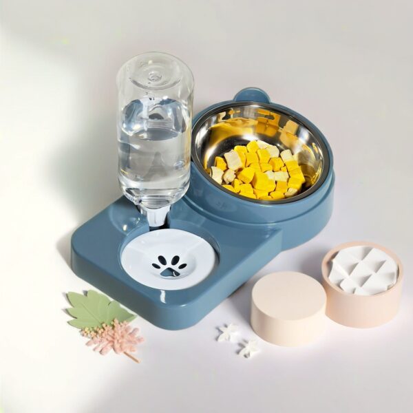 2-in-1 Elevated Pet Bowl Set - Image 2