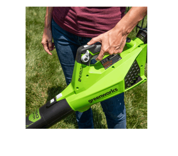 BL24L410 24-volt 450-CFM 110-MPH Brushless Handheld Cordless Electric Leaf Blower 4 Ah (Battery   Charger Included) - Image 23