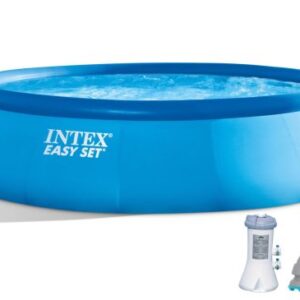 15ft x 42in Easy Set Inflatable Round Family Swimming Pool   Pump, Vacuum