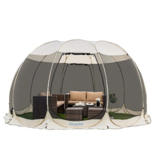 Screen House Camping Instant 15×15 Canopy Beige