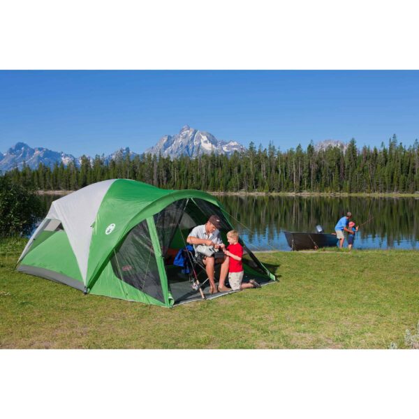 Evanston 6-Person Dome Tent with Screen Room, 2 Rooms, Green - Image 17
