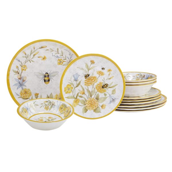Certified International Bee Sweet 12 Pc Dinnerware Set - Image 5