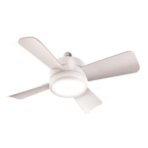 Bell   Howell 6 in. Matte White LED Indoor Socket Fanlight