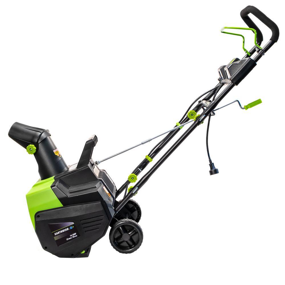 22 in. 14 Amp Corded Electric Snow Thrower with LED Lights - 2