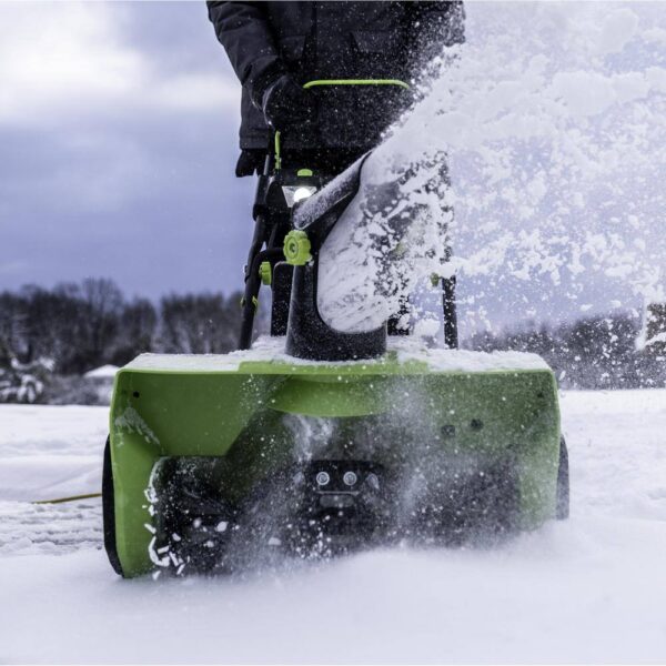 Earthwise SN71022 22 in. 14 Amp Corded Electric Snow Thrower with LED Lights - Image 12