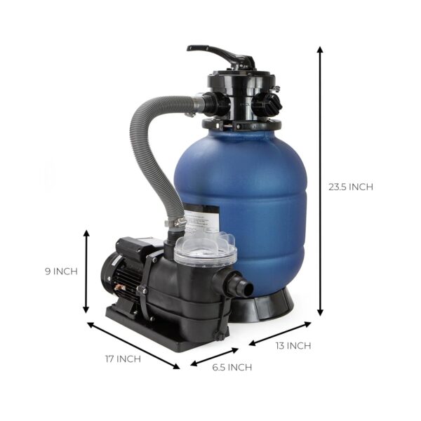 13" Sand Filter 3/4HP Pool Pump - Image 3