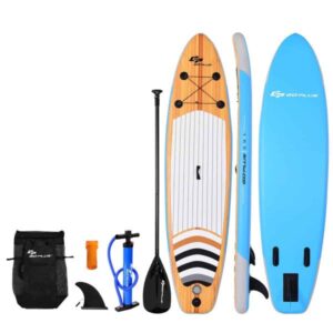 10  Inflatable Stand up Paddle Board Surfboard SUP W/ Bag Adjustable Paddle Fin
