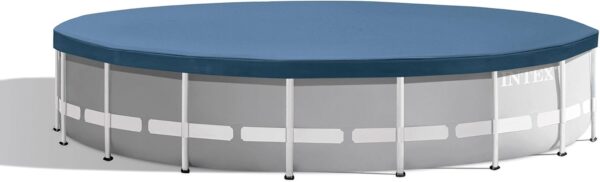 Above Ground Swimming Pool w/ Pump, Cover, & Ladder, 18' x 48", Prism Frame, Gray - Outdoor Round Family Pool w/ Filter, 42-Inch Deep Water - Image 3