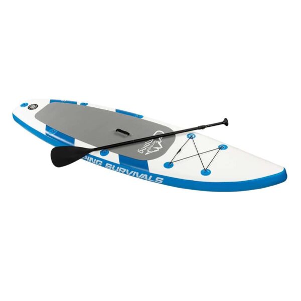 Campingsurvivals 11  Inflatable Stand Up Paddle Board   Durable Lightweight with Stable Wide Stance, Blue/White - Image 22