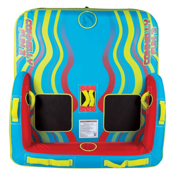 Connelly Fun 2 Person Inflatable 2 Way Towable Water Inner Tube, Multicolor - Image 7
