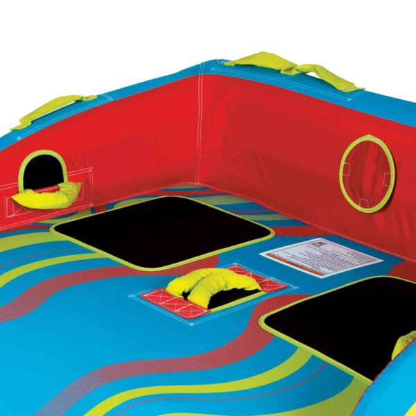 Connelly Fun 2 Person Inflatable 2 Way Towable Water Inner Tube, Multicolor - Image 8