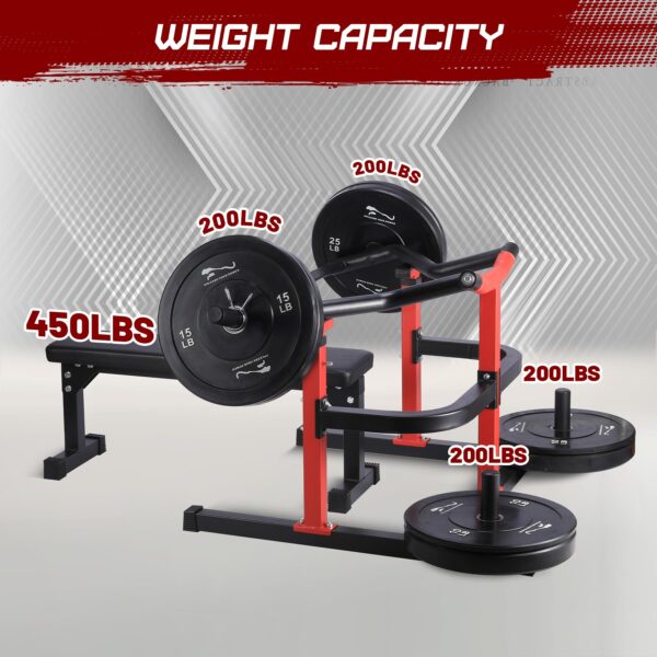 Chest Press Machine, 1050LBS Capacity, Independent Converging Arms, Weight Bench Press with Adjustable Flat Bench for Upper Body Workouts, Red - Image 16