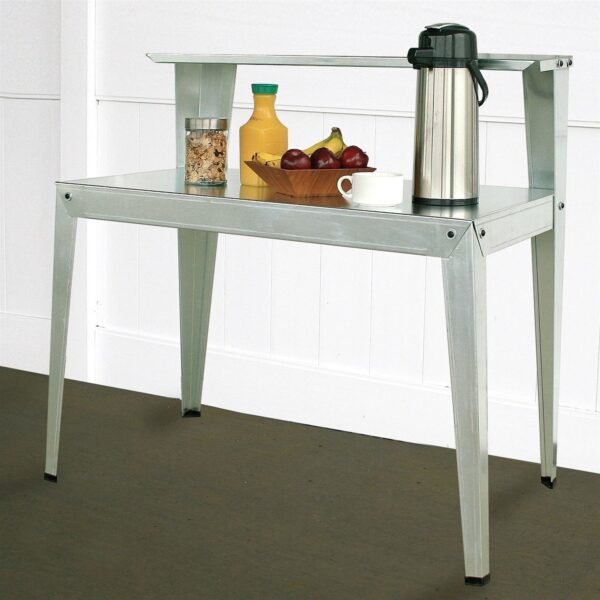 Galvanized Steel Potting Bench Garden Workstation Rack Table - Image 3