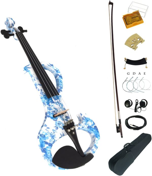 100% Handmade Premium Electric Violin Full Size 4 4 Professional Silent Violin For Student Solid Wood(DSZA) - Image 3